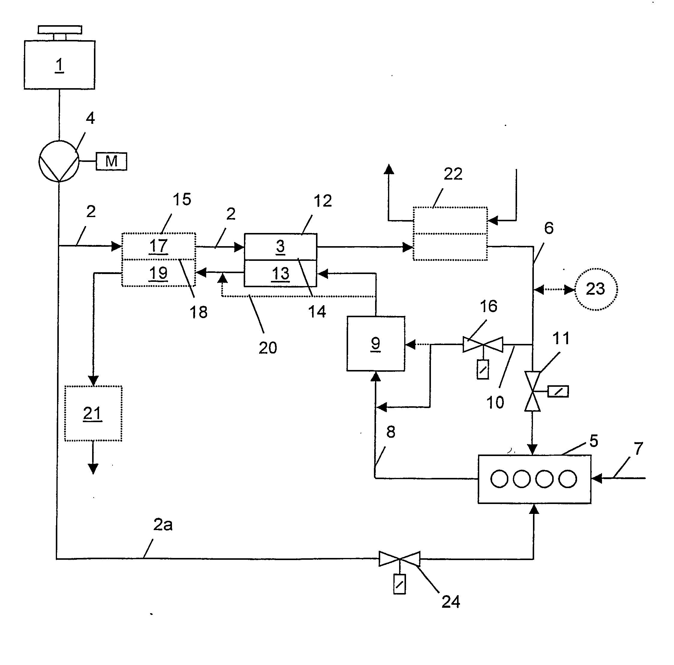 Internal combustion engine fuel supply system