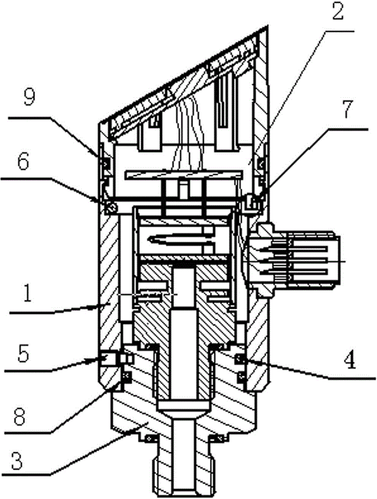 Double rotating digital display pressure switch