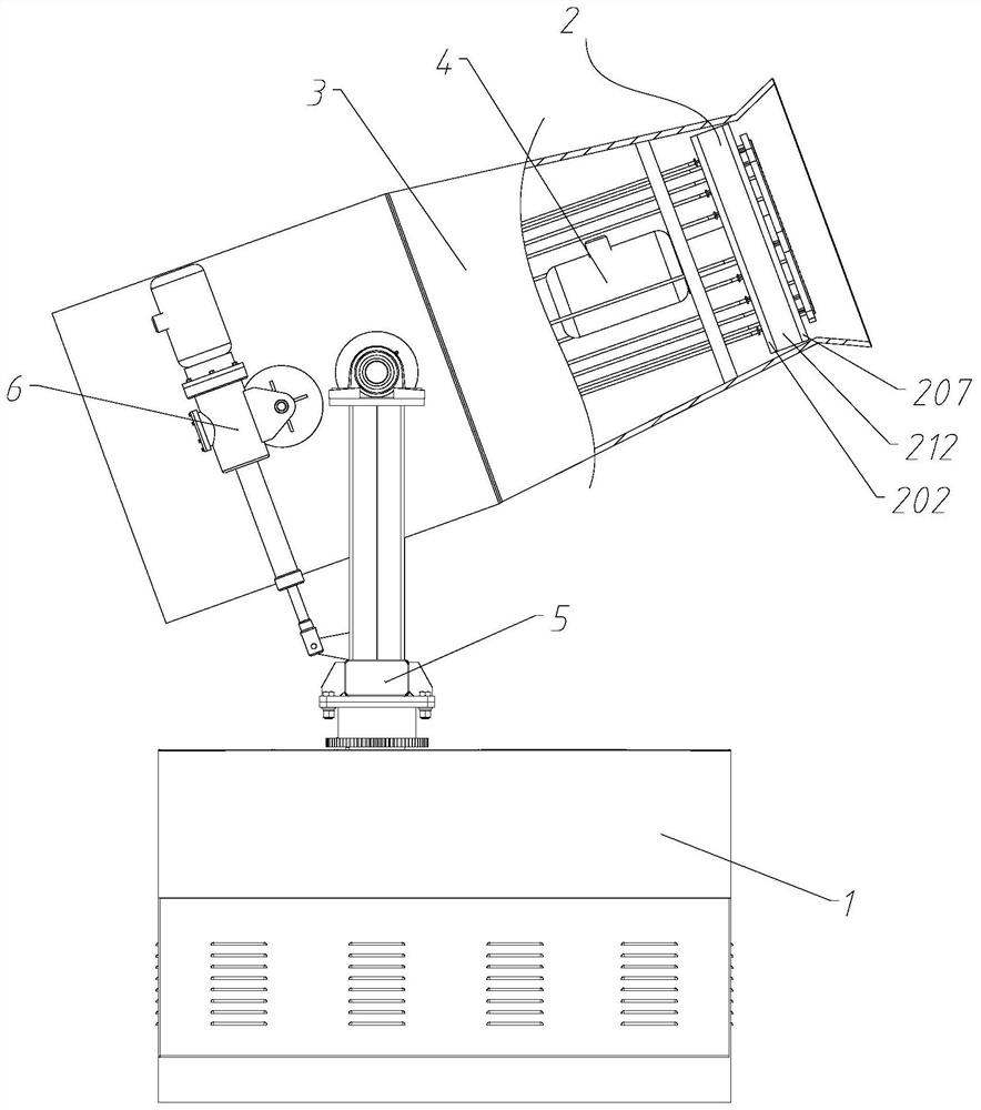 A construction dust removal device