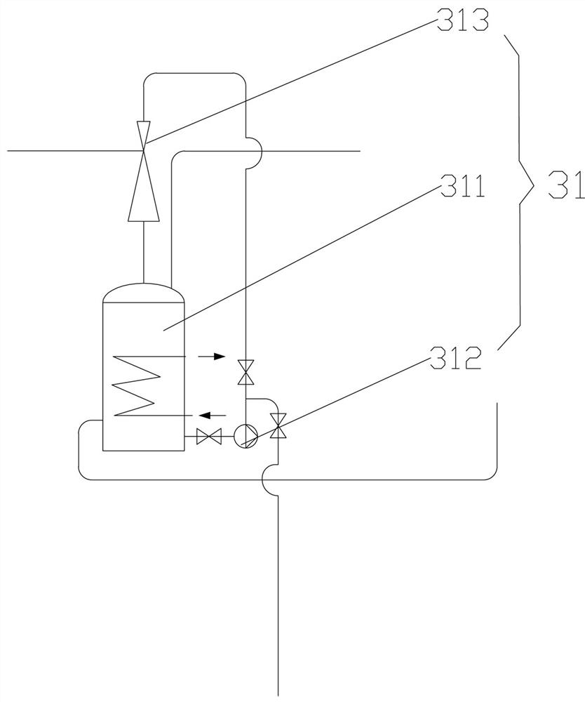 Treatment system and method for recovering methylamine/ethylamine from amine-containing wastewater