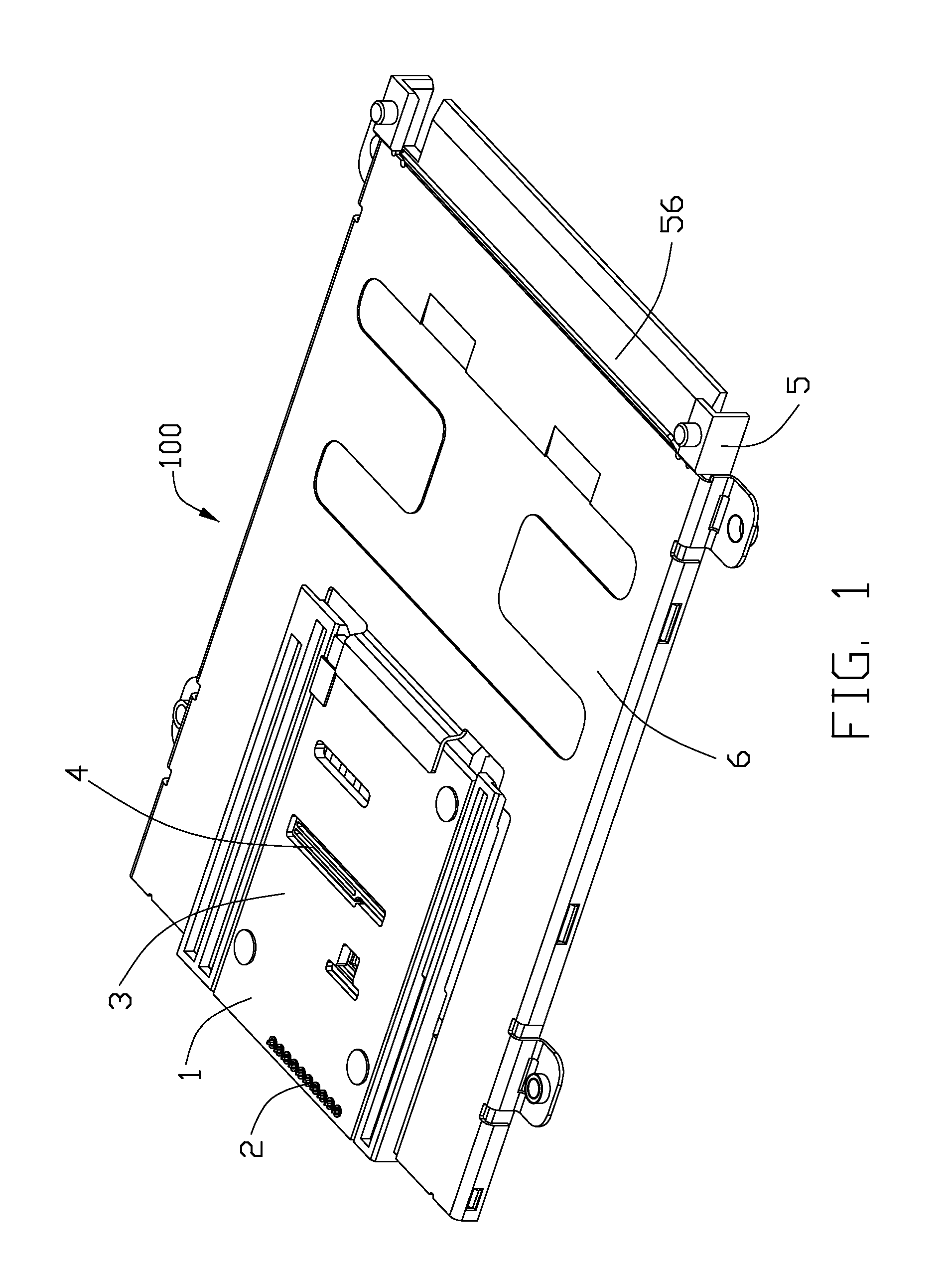 Electrical card connector with improved contacts arrangement