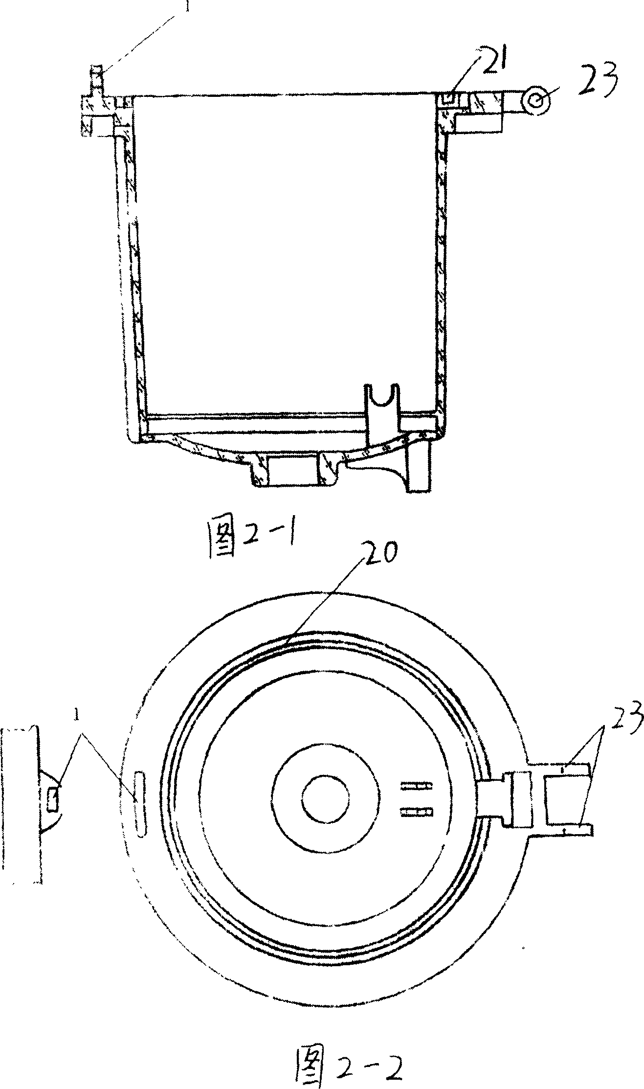 Sealing press piston type drink soaking device having protection equipment