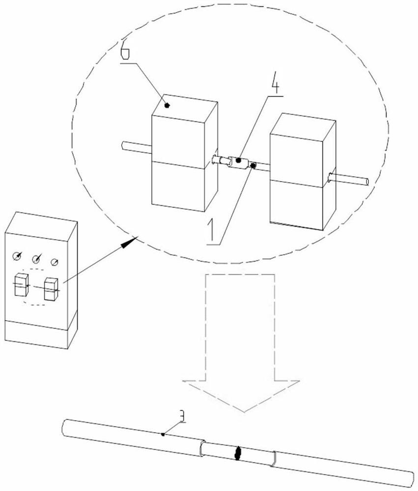 Method for connecting railway through ground wire