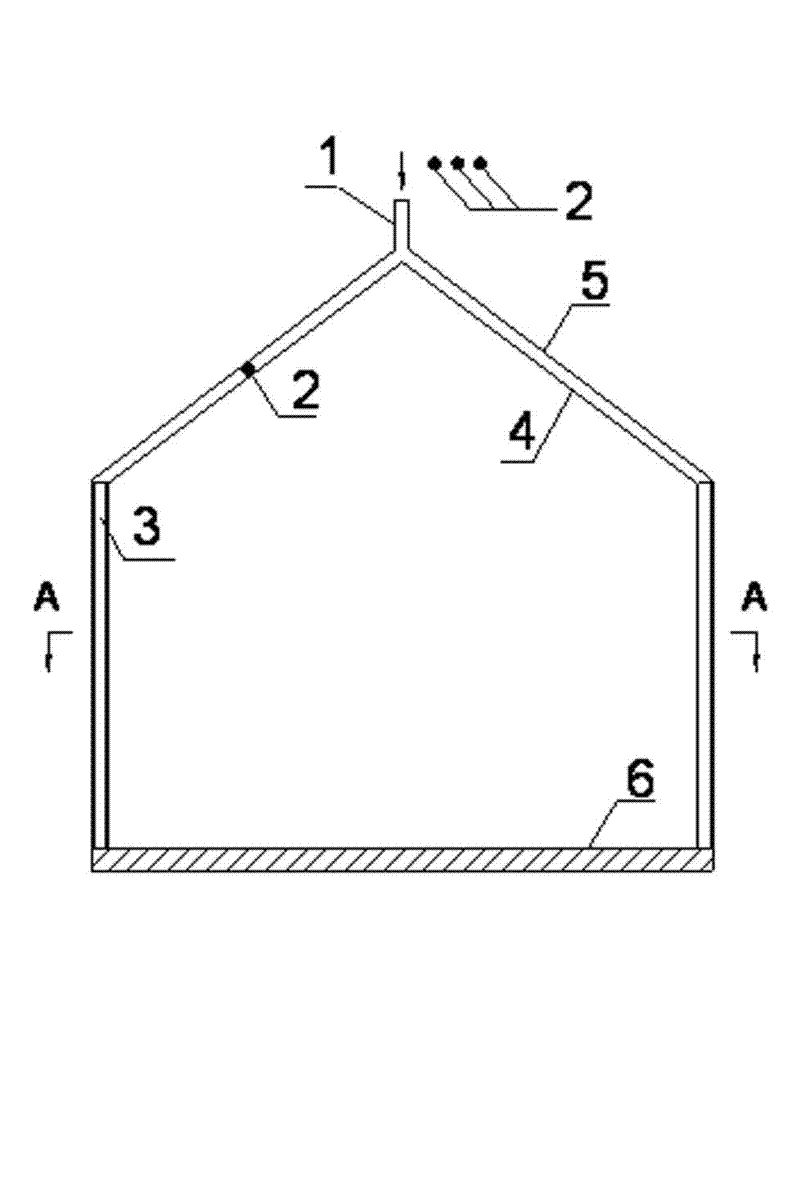 Test device for circular triangle probability