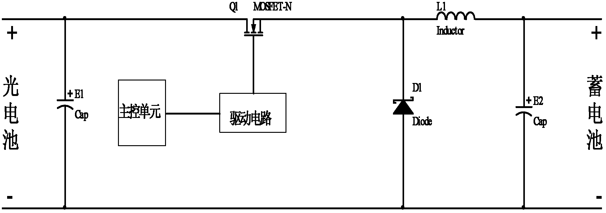 Multiphase synchronous rectification BUCK topology circuit