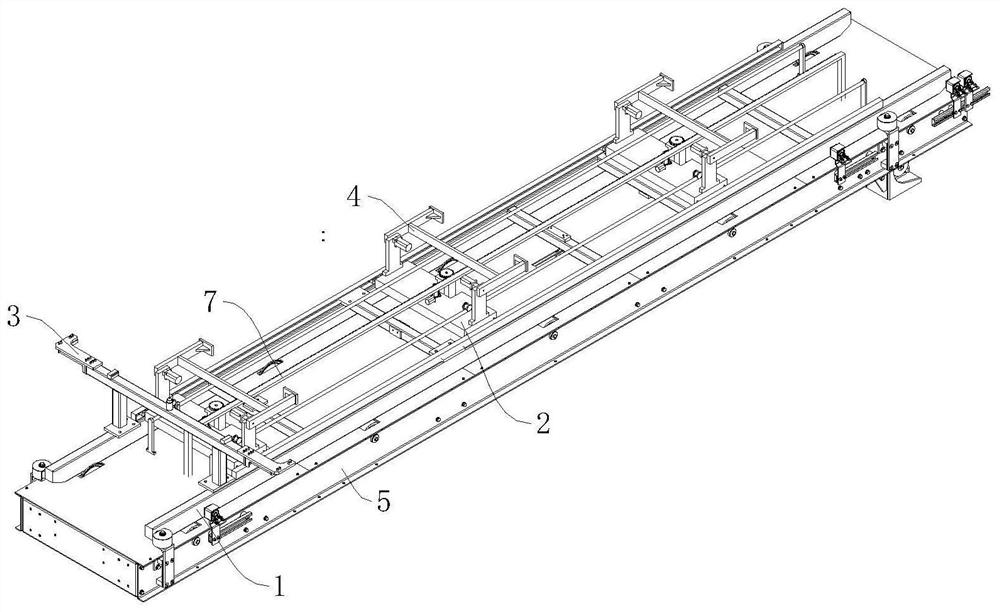 Automobile chassis finish paint conveying device