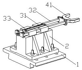 Blank positioning device and positioning method for large die forging