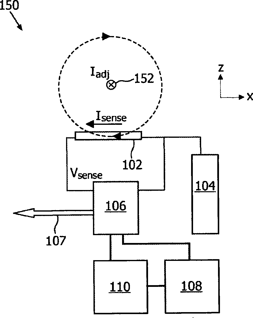 Magnetoresistive sensor as temperature sensor