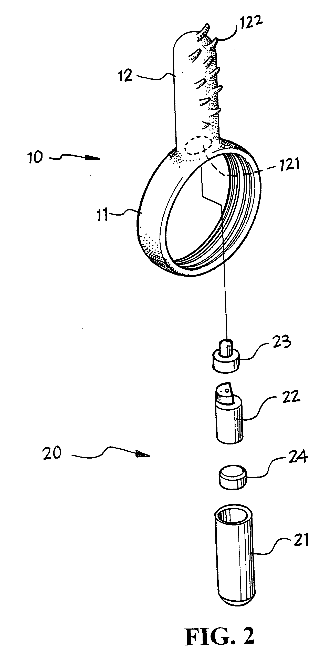 Erect vibration ring