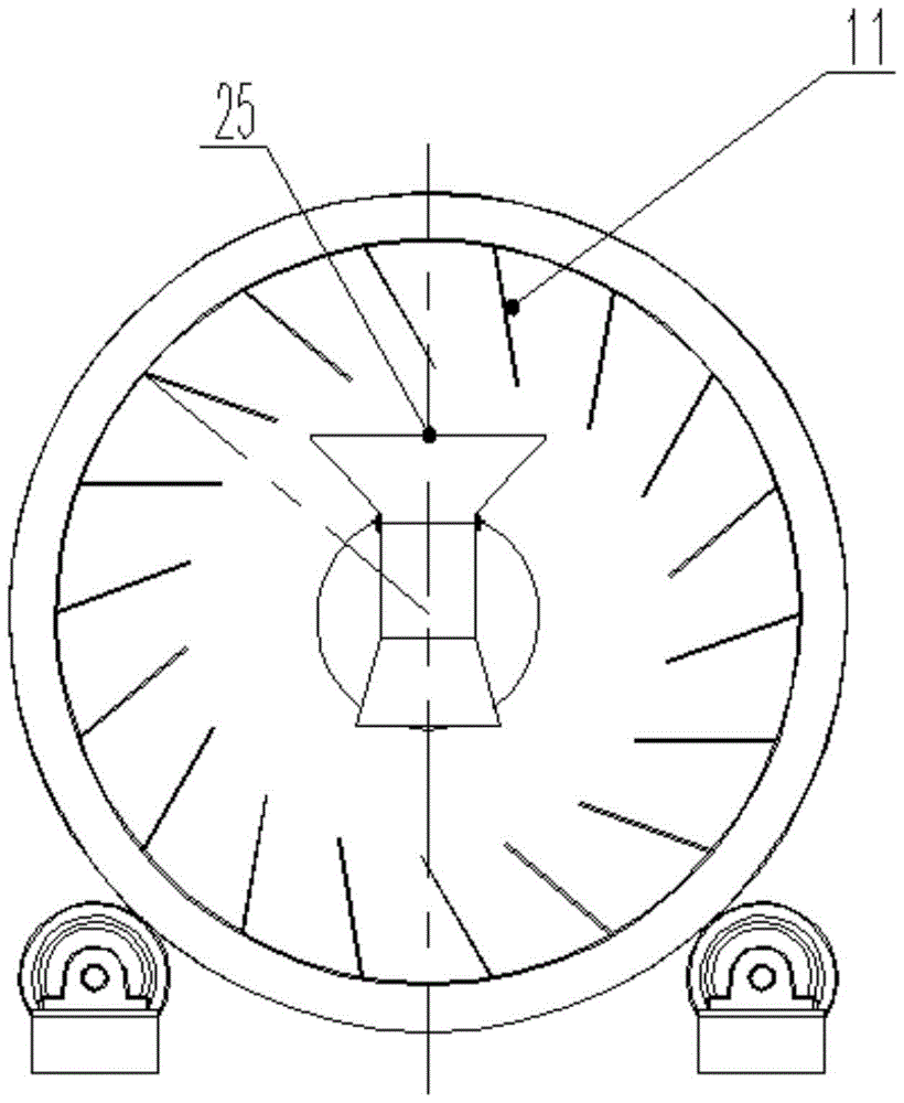 An automatic discharge device for rubber block mixing tank