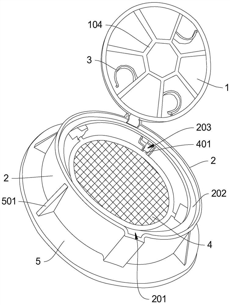 Novel anti-falling net well lid