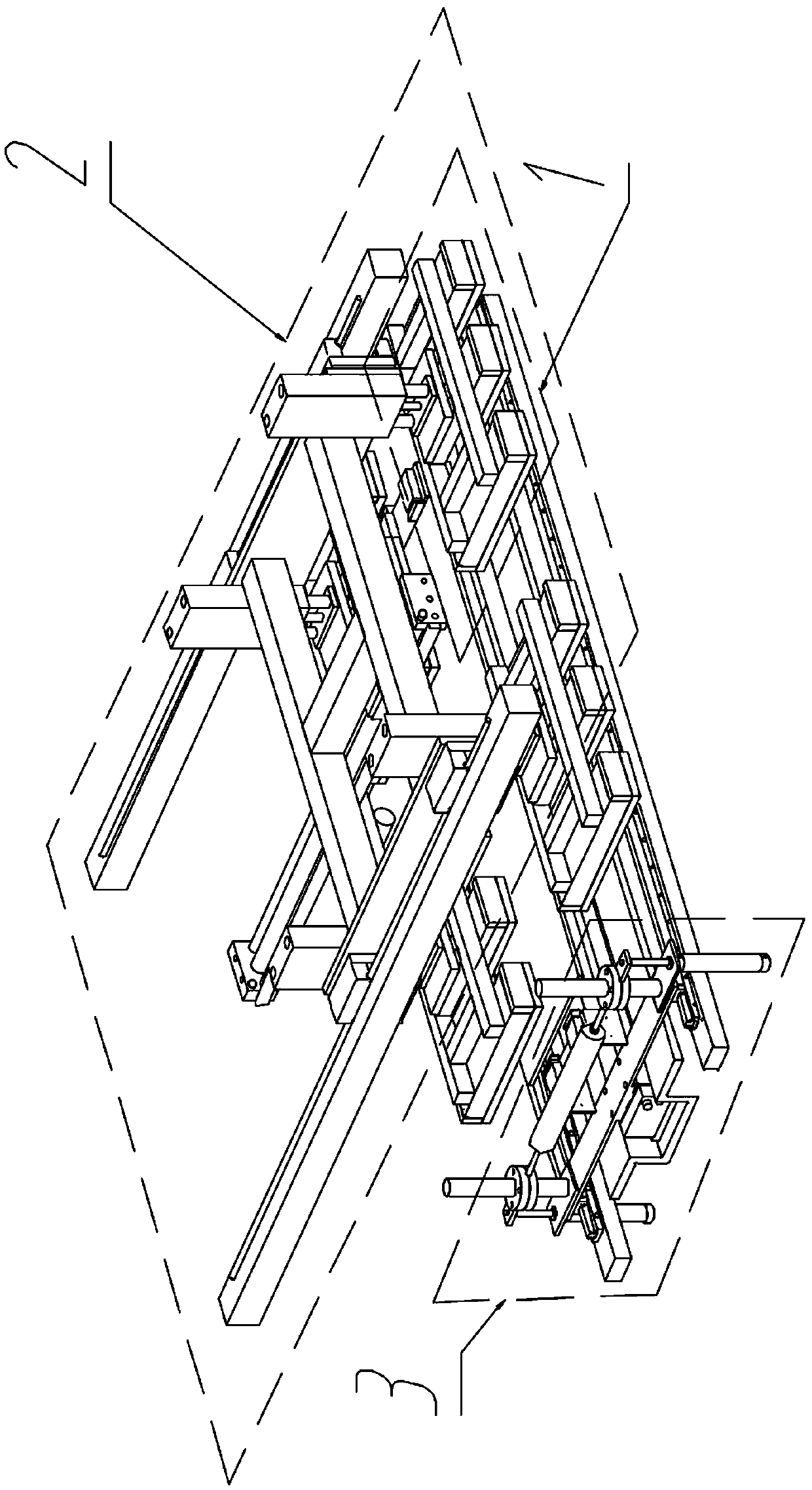 Automatic rubber sheet stacking device