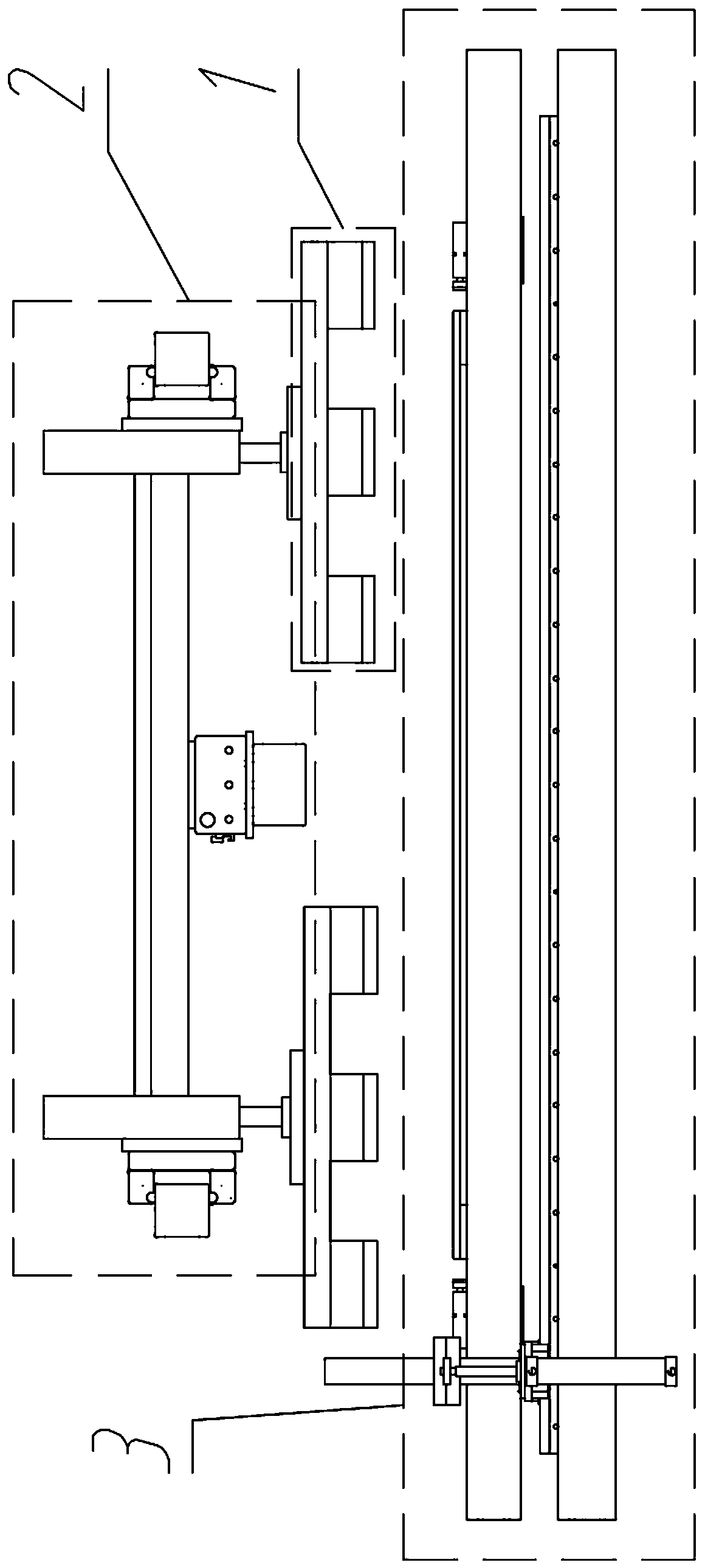 Automatic rubber sheet stacking device