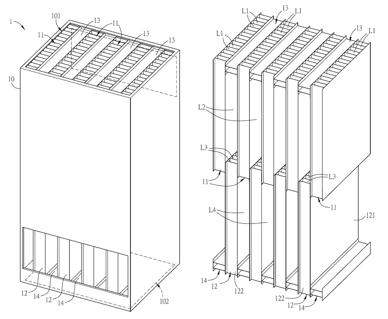 Heat exchanging module and electronic device applying the same