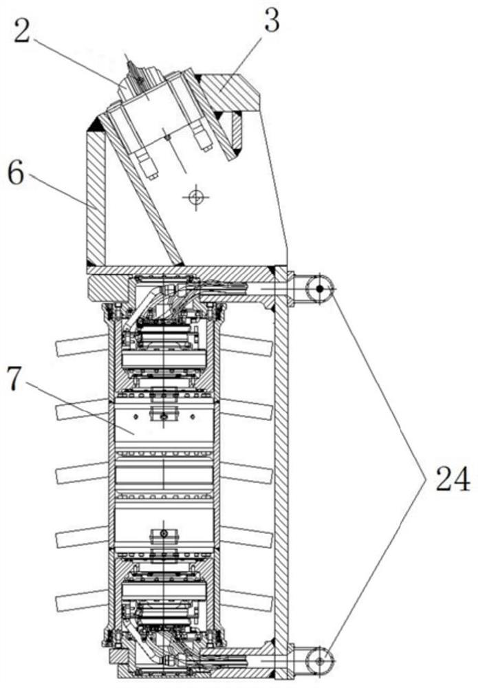 Heading machine cutter head and heading machine