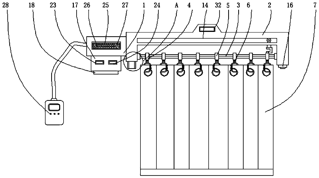 Intelligent single-opening curtain