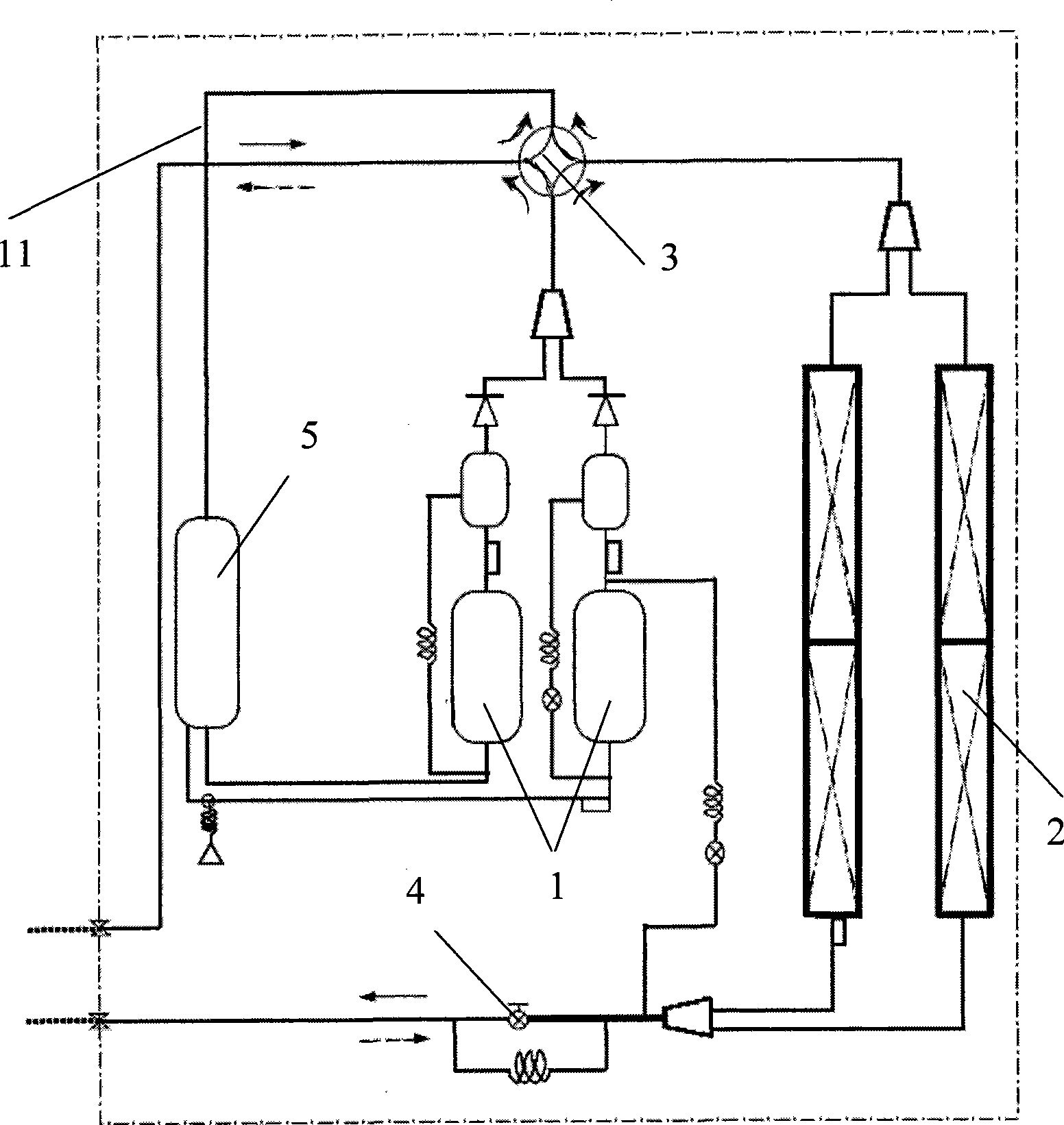 Frequency-changing air conditioner outdoor machine