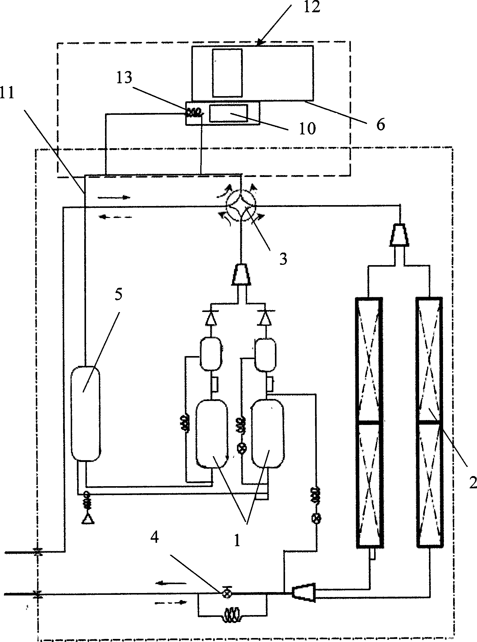 Frequency-changing air conditioner outdoor machine