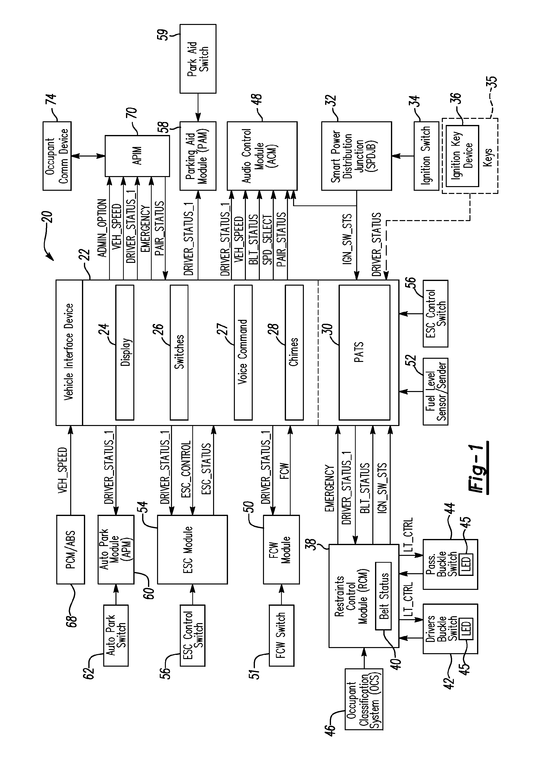 System and method for controlling an entertainment device in a vehicle based on driver status and a predetermined vehicle event