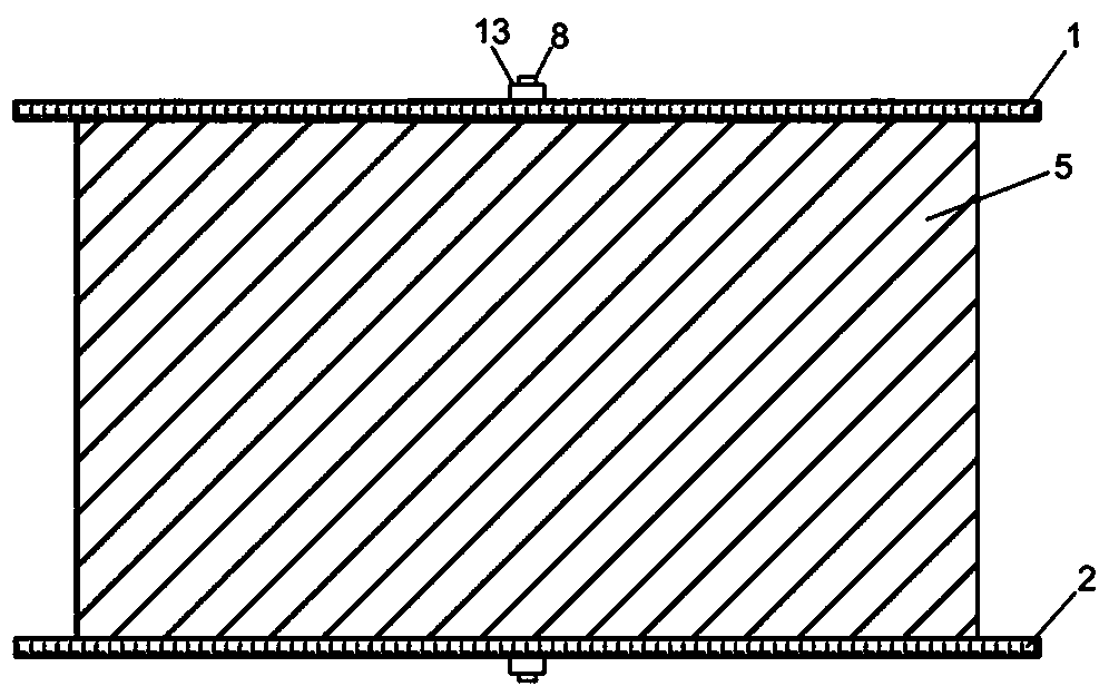 Double cylinder type large-deformation tension and compression damper