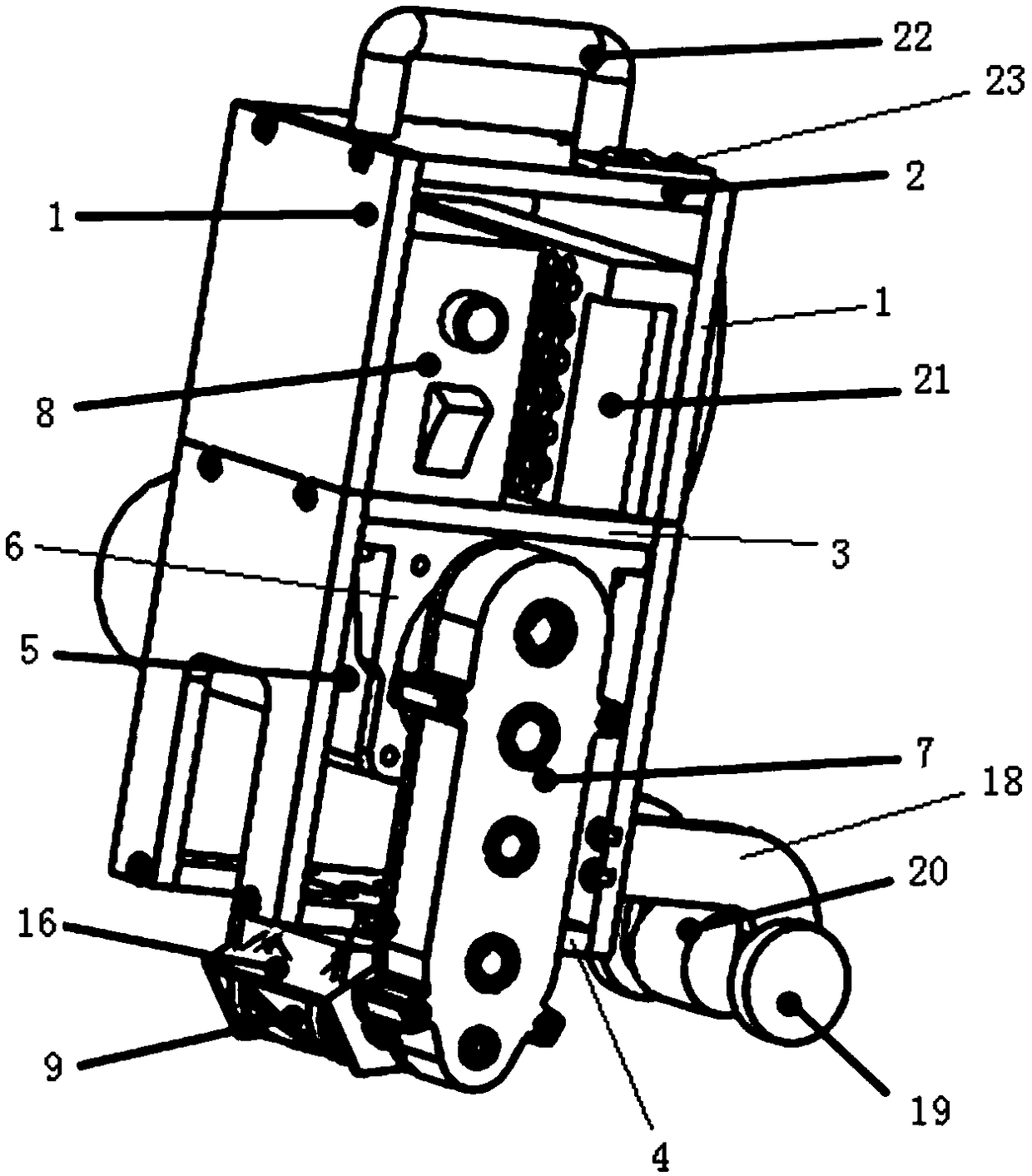 Handheld weld joint polishing device capable of protecting welding base materials, and working method