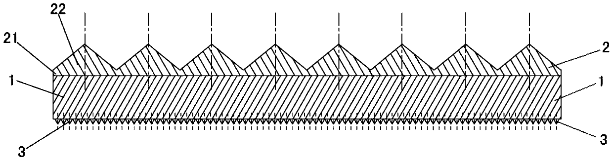 Reflective film with moth eye structure and preparation technology thereof