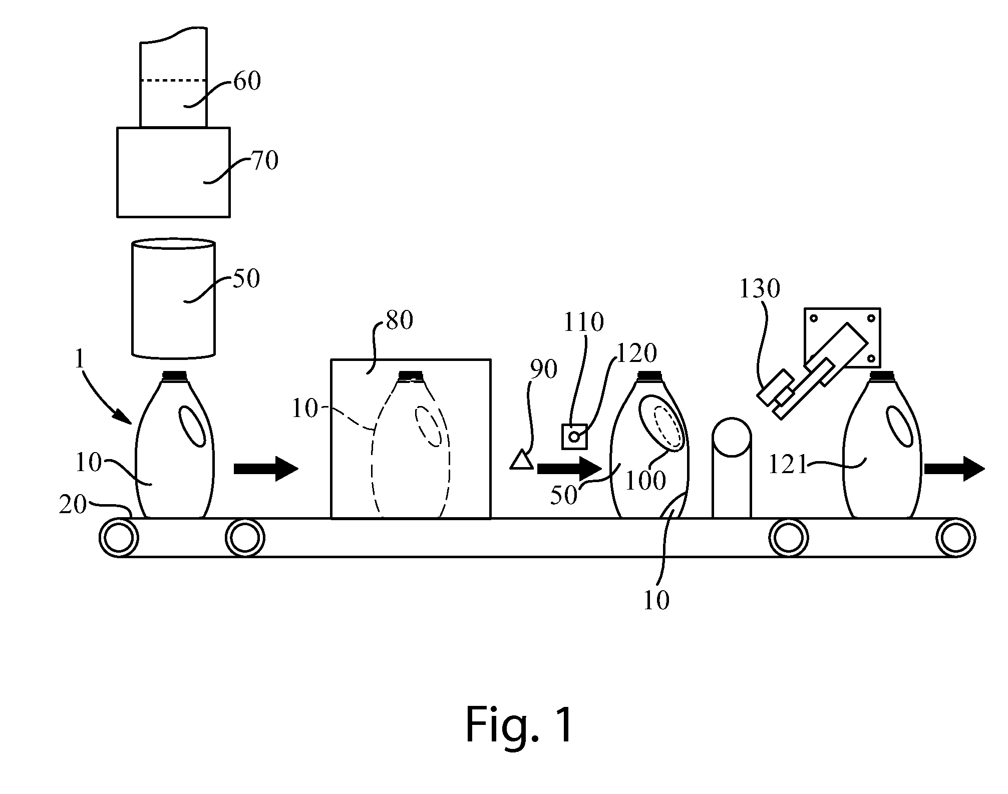 Process for forming a sleeve on a container