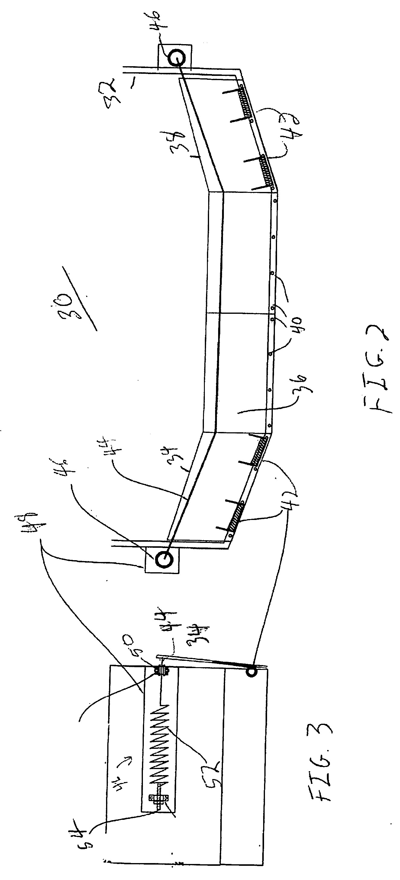 Paver hopper flap suspension system