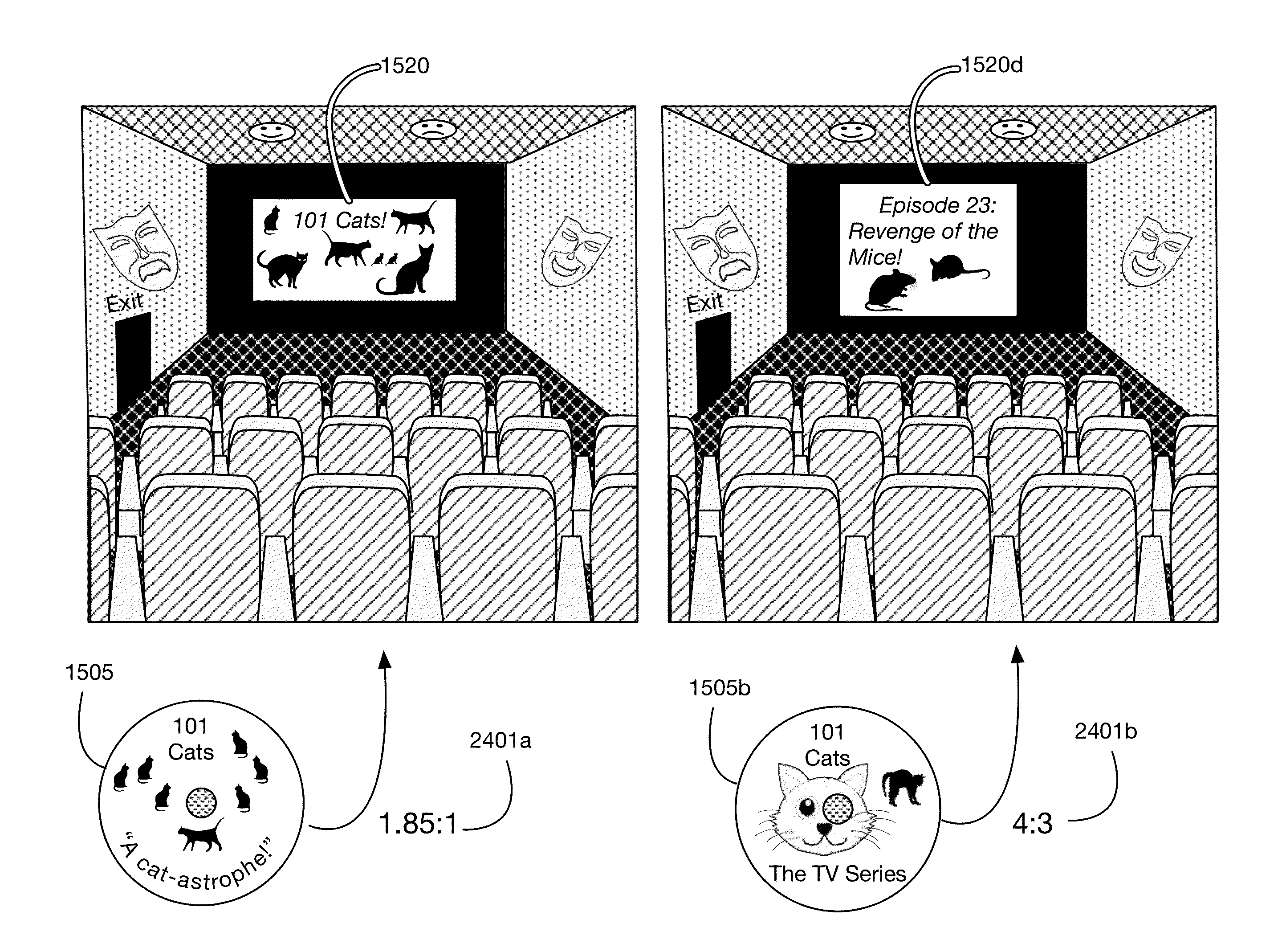 Virtual reality virtual theater system