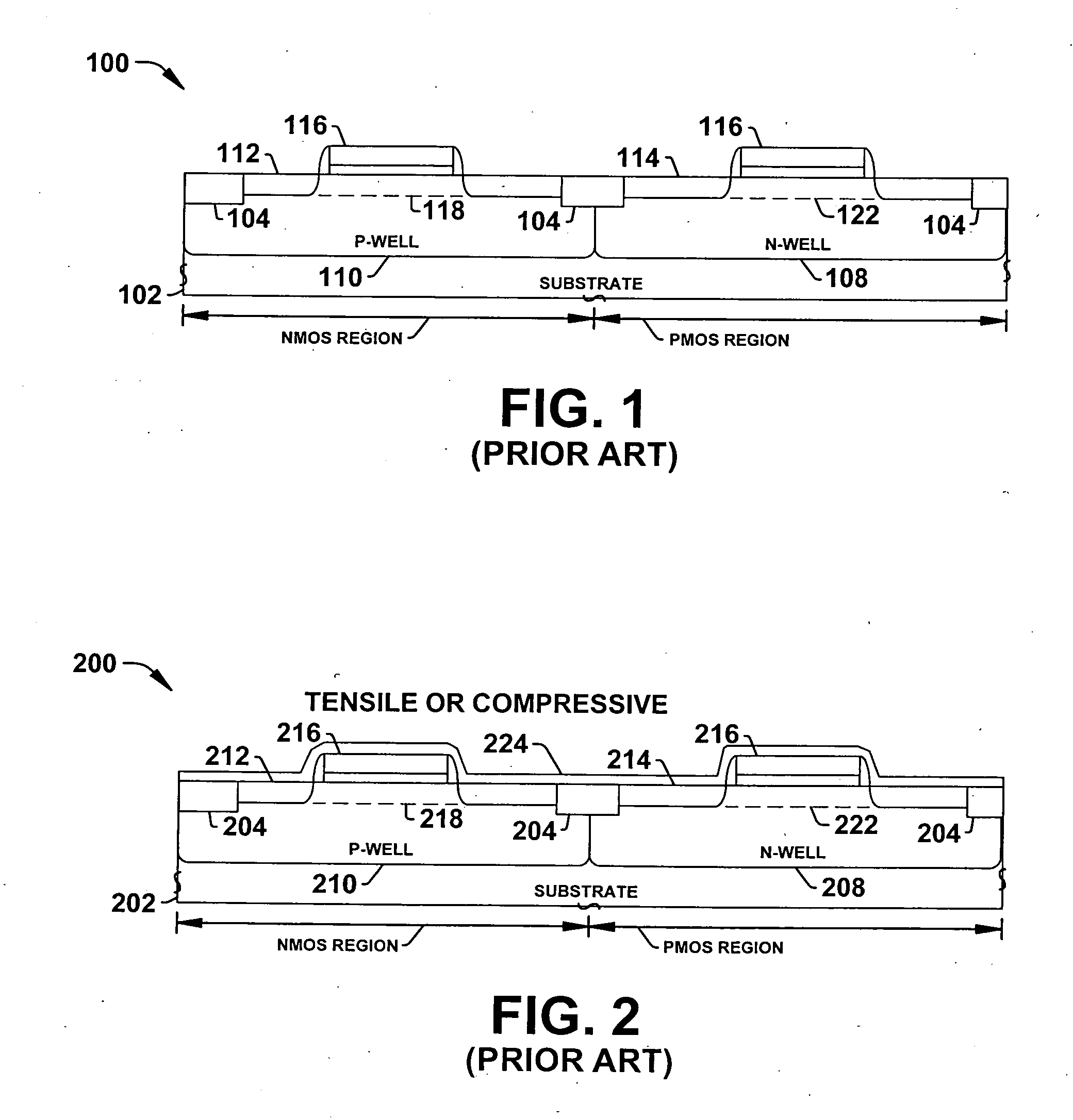 Strain modulation employing process techniques for CMOS technologies