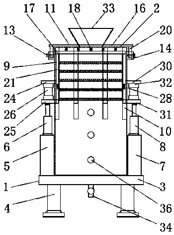 Solid-liquid separation device for medical chemical equipment