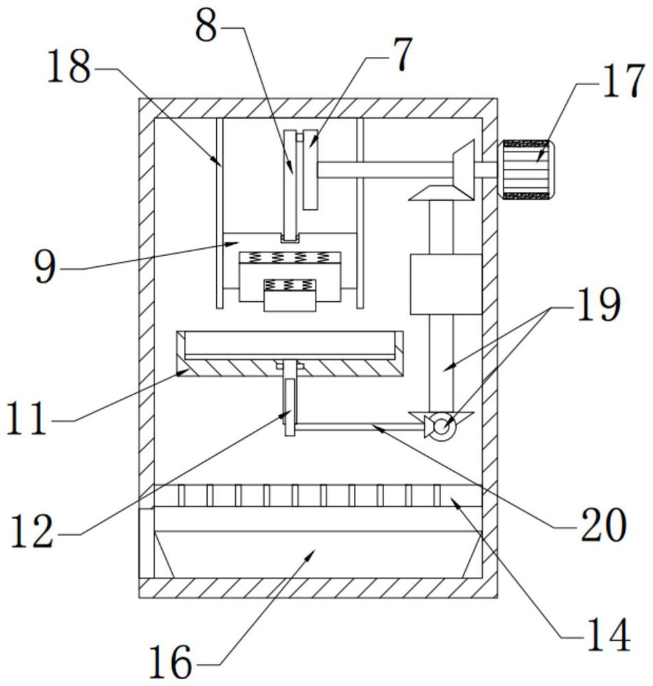 A crushing device for processing medicinal materials