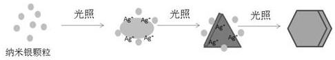 A hair dye using nano silver as a coloring component and its preparation method