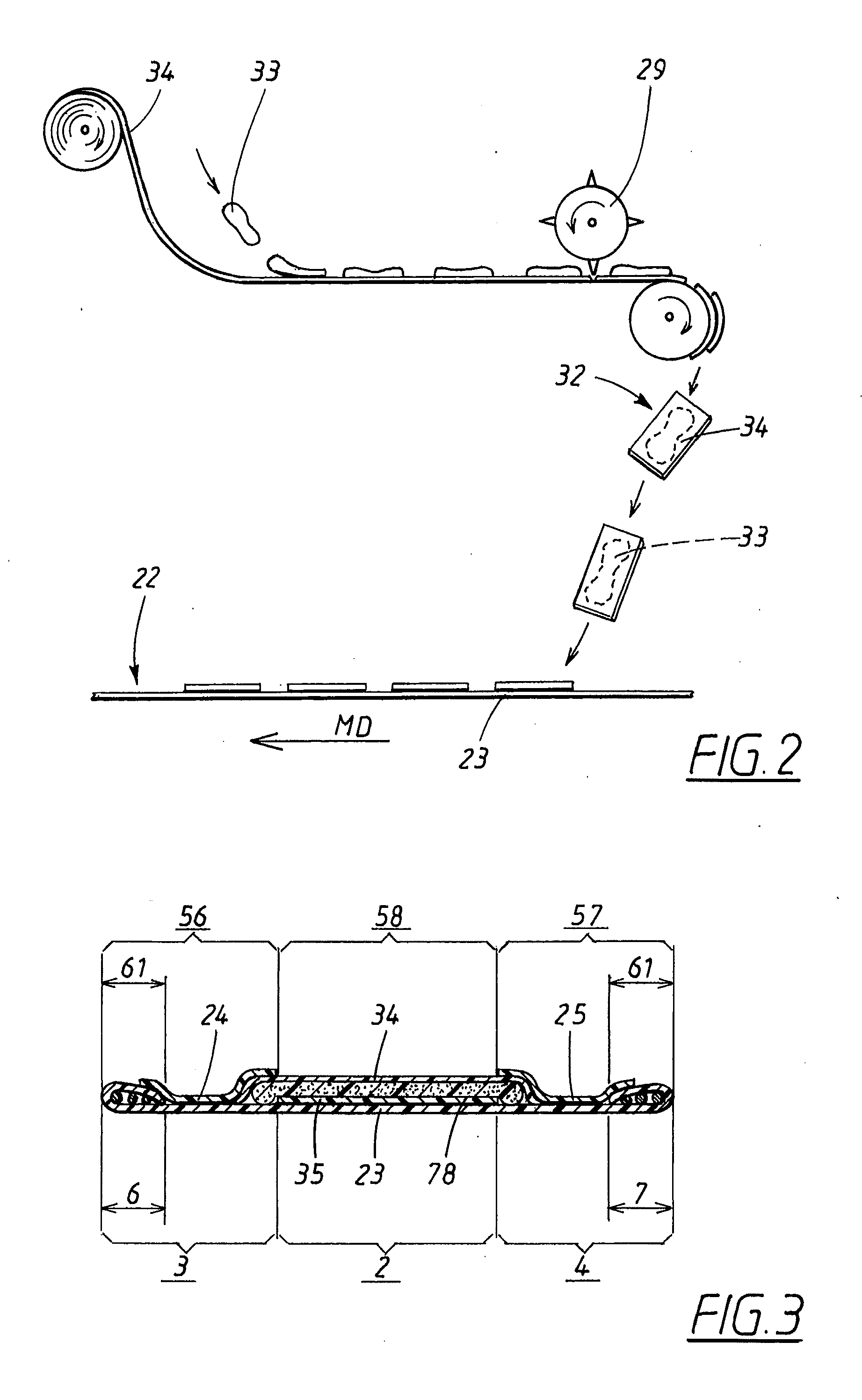 Method of producing an absorbent garment, and an absorbent garment produced according to the method