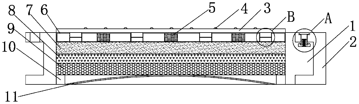 Modular deck covering convenient to combine and connect