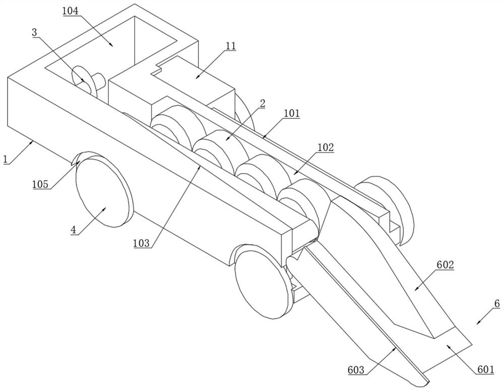 Garden floor tile shoveling equipment