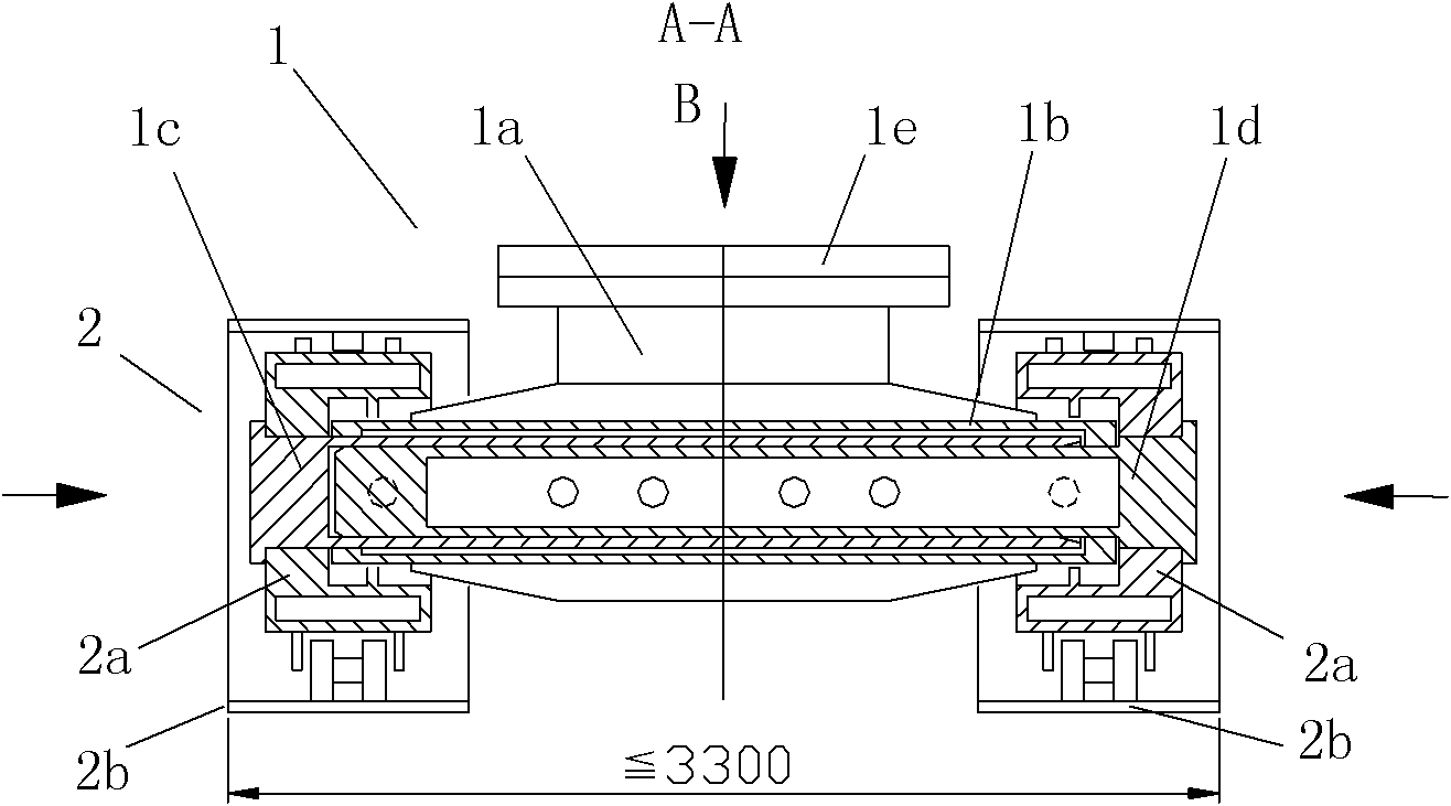 Crawler-type pile frame and method for mounting same