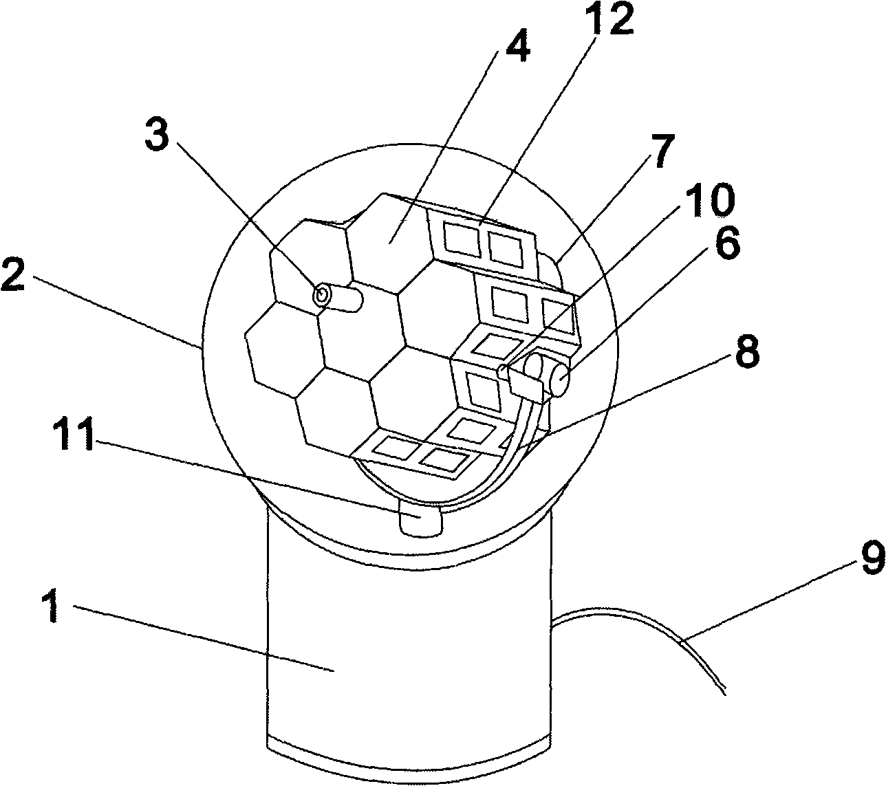 A high efficiency solar energy photoelectric converting device