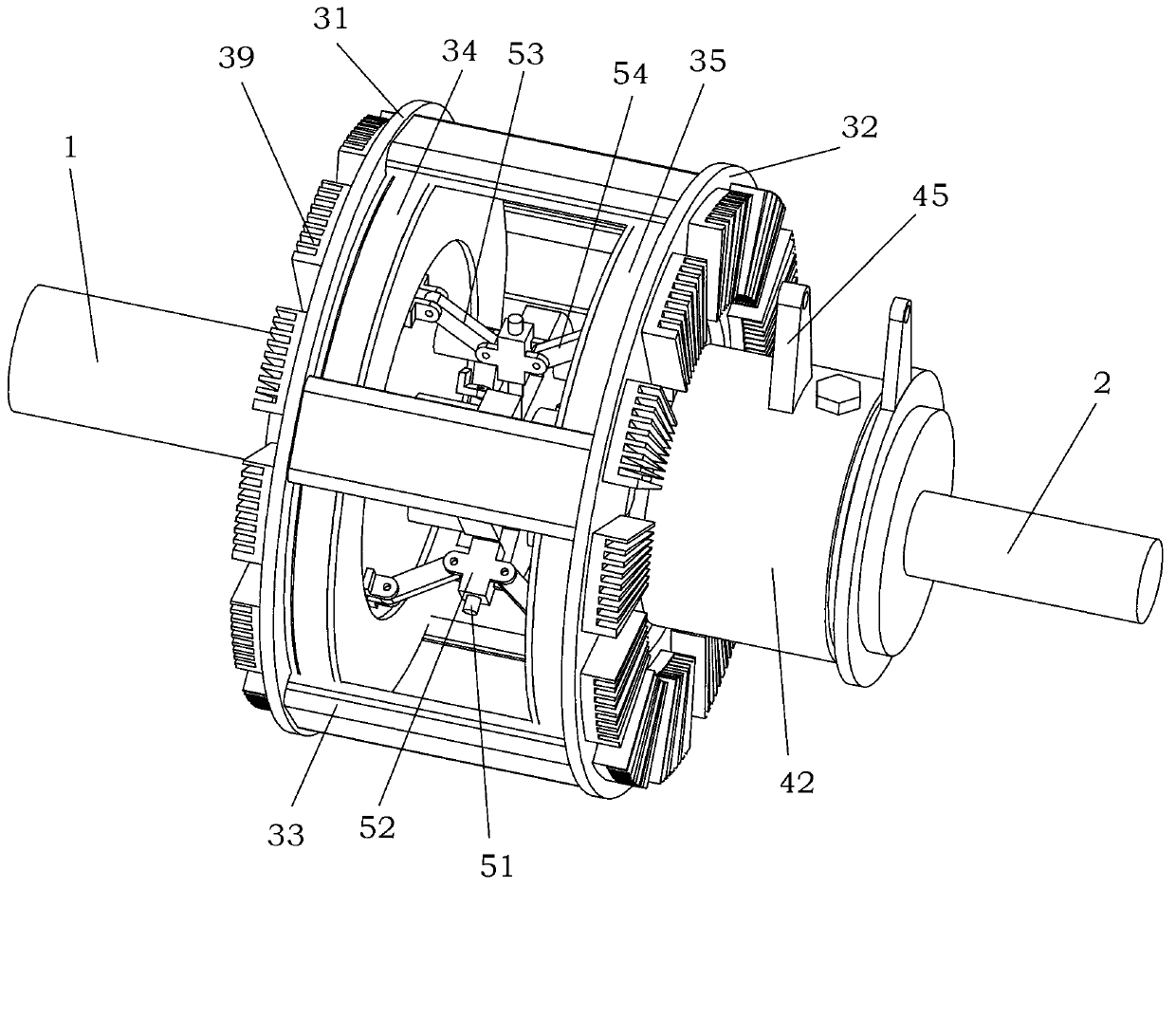 Magnetic eddy-current coupler