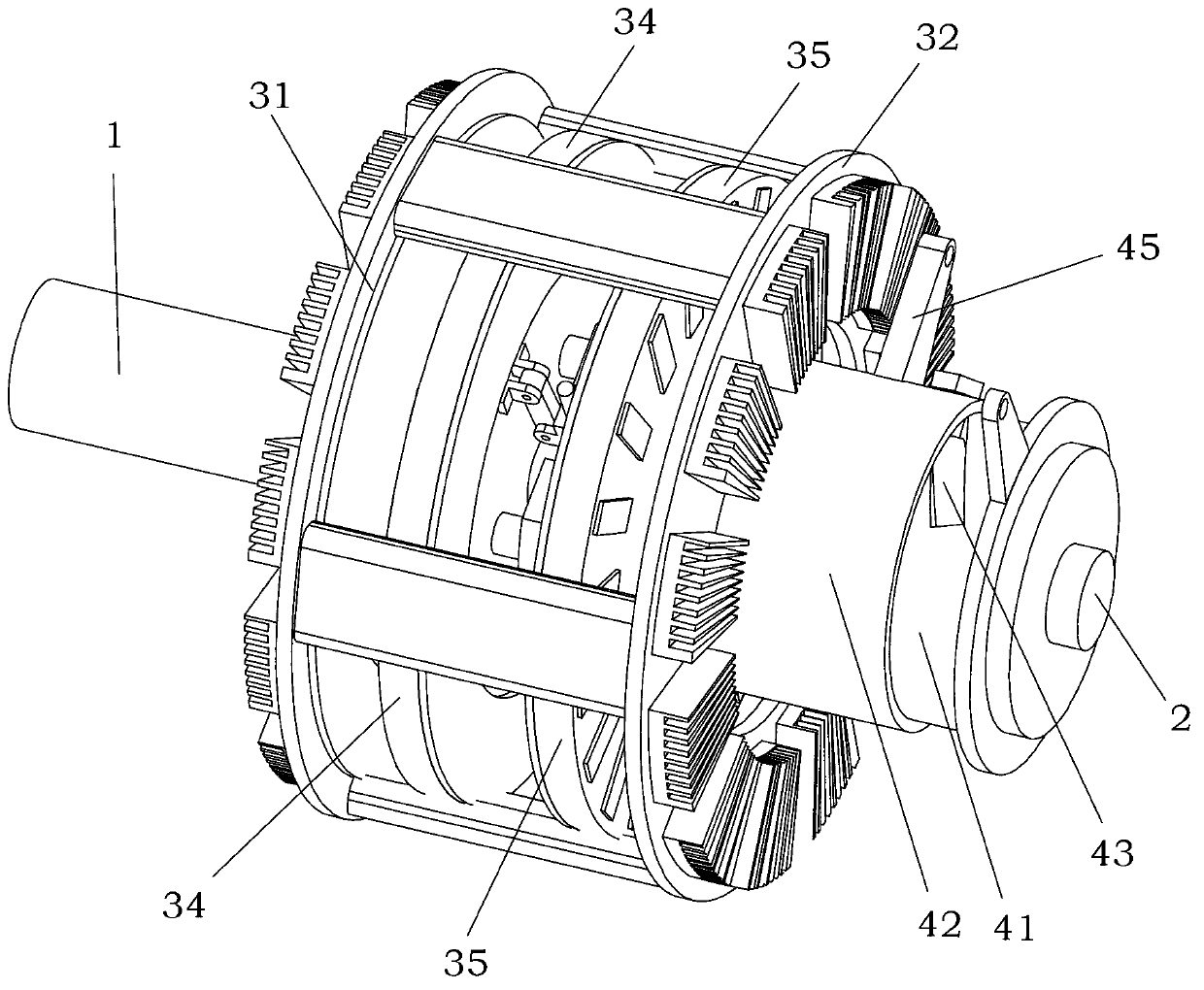 Magnetic eddy-current coupler