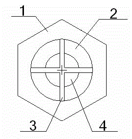 External threaded fastener with pre-formed slot at tail end and capability of realizing riveting assembly and use method thereof