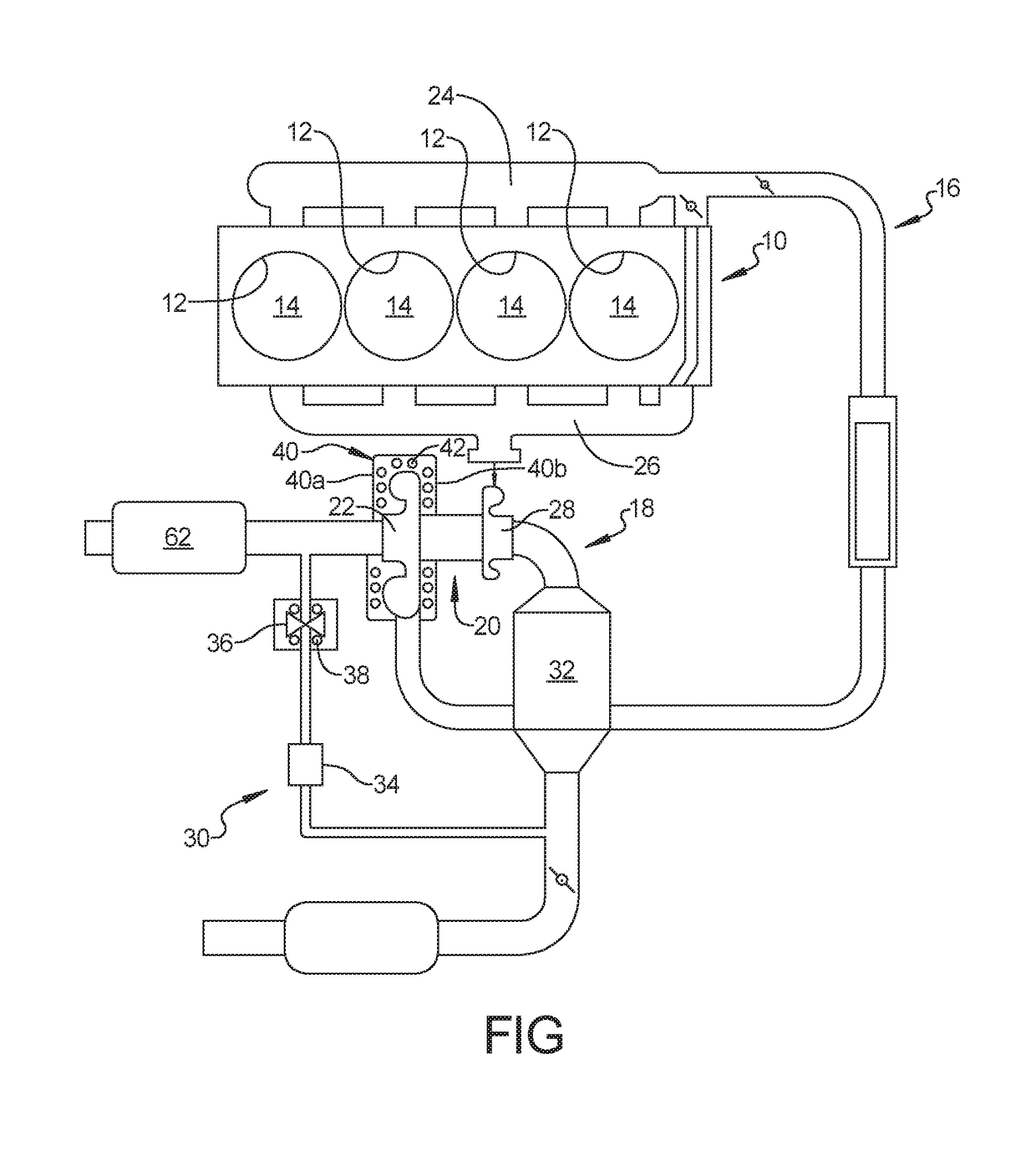 Engine with extended long route EGR operations