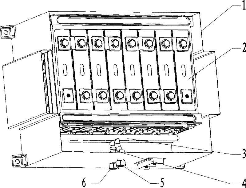 Power battery module with liquid cooling system