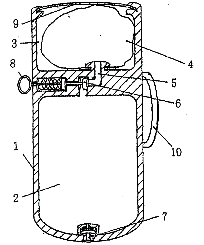 Portable compressed air buoyancy balloon water lifesaving device