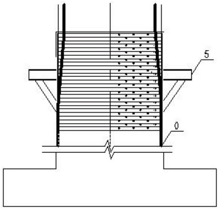 Pier top block of precast beam constructed by stub matching method