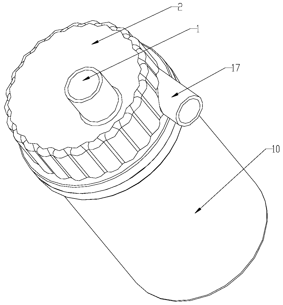 A non-magnet anti-idling integrated modular temperature-resistant and corrosion-resistant high-lift self-priming pump