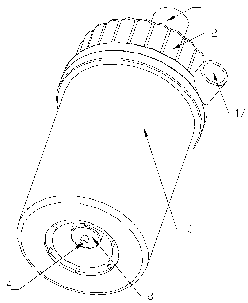 A non-magnet anti-idling integrated modular temperature-resistant and corrosion-resistant high-lift self-priming pump