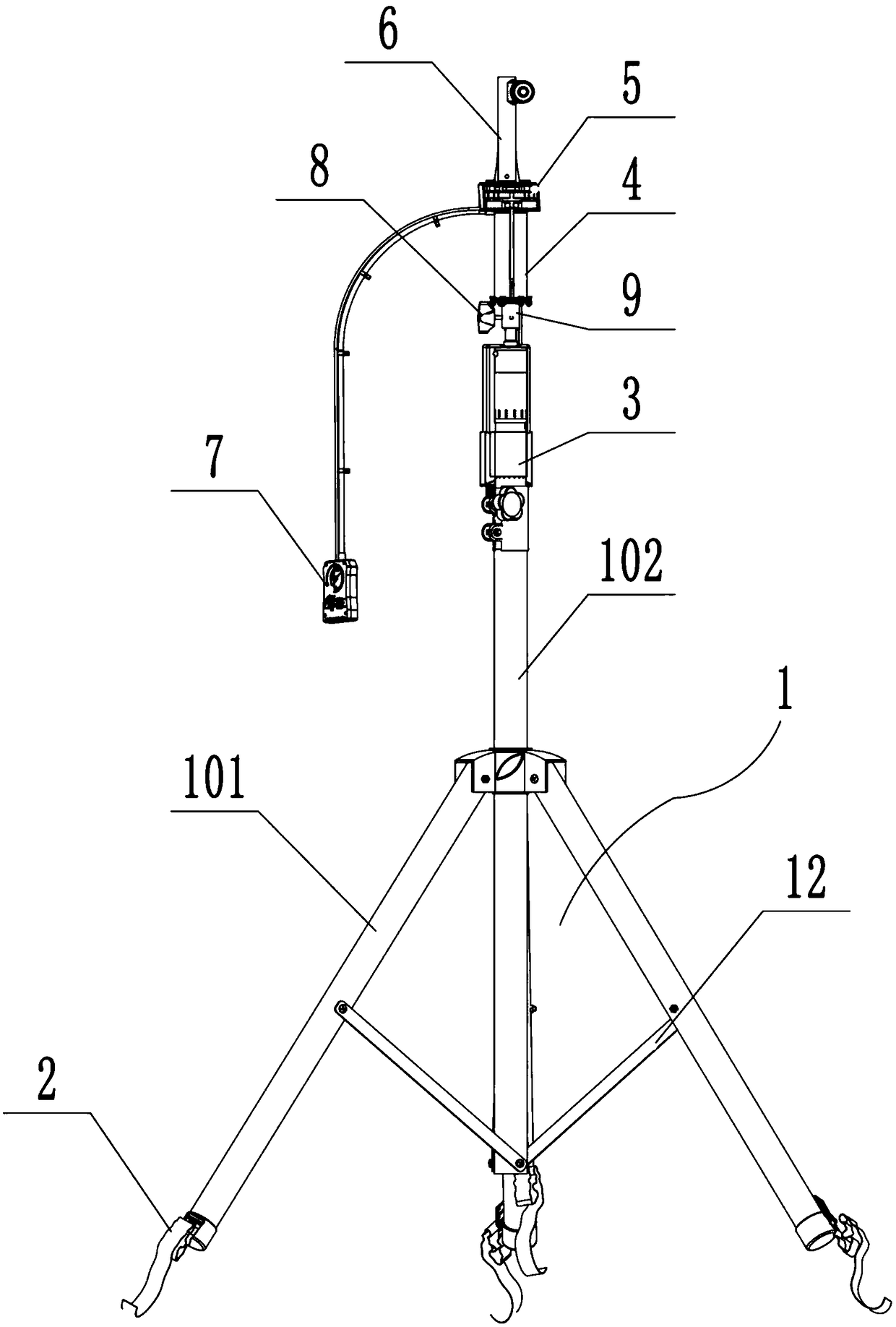 Aero-engine flow pass checking multifunctional band rotating machine