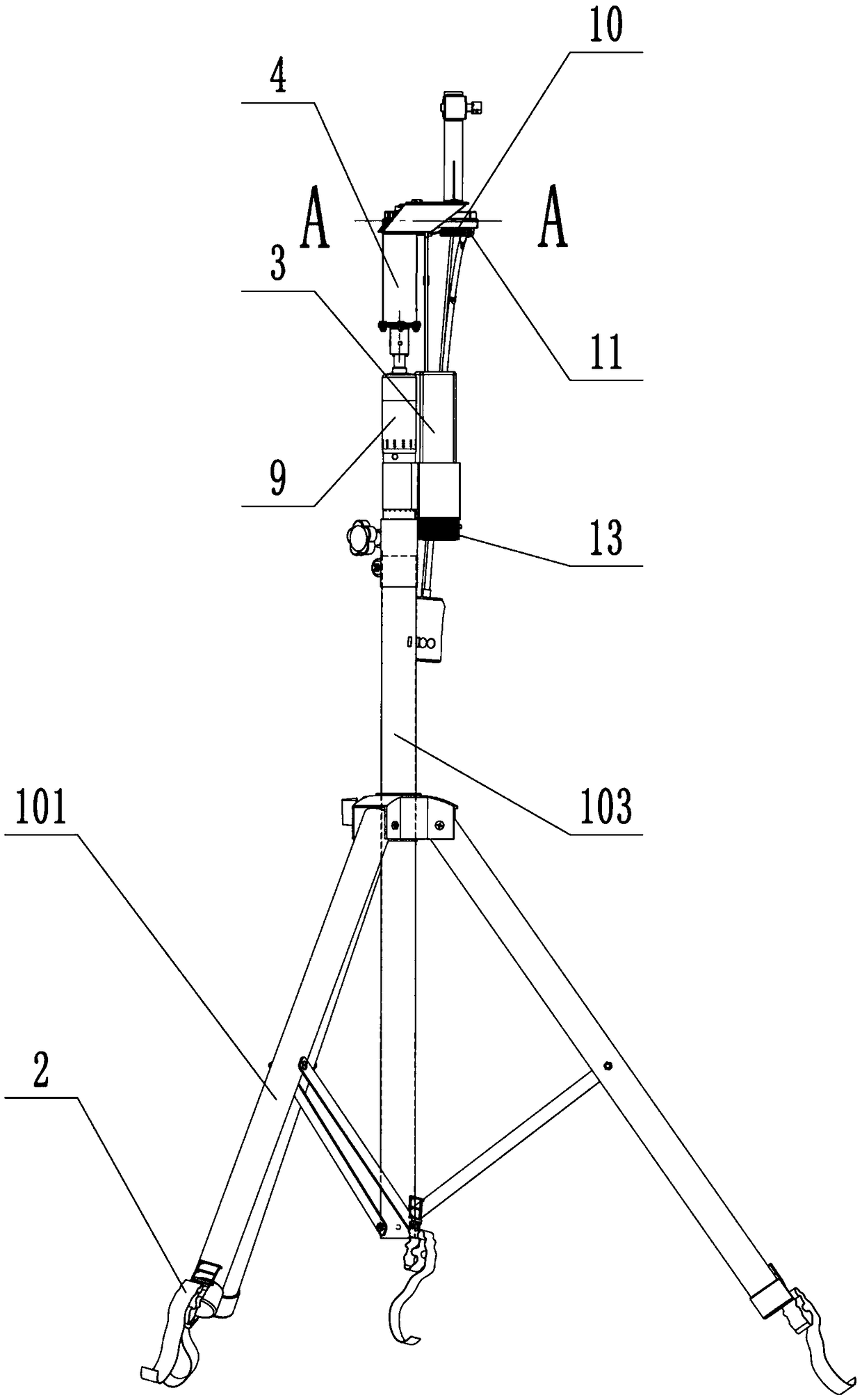 Aero-engine flow pass checking multifunctional band rotating machine