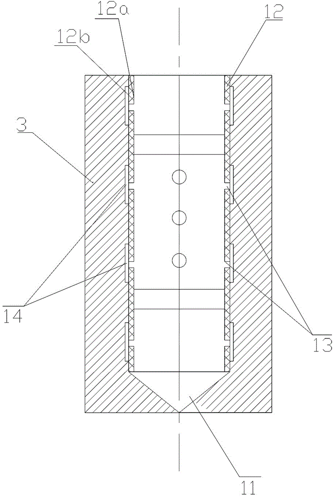 Enclosed mud for underground excavation tunnel ultra-deep hole grouting